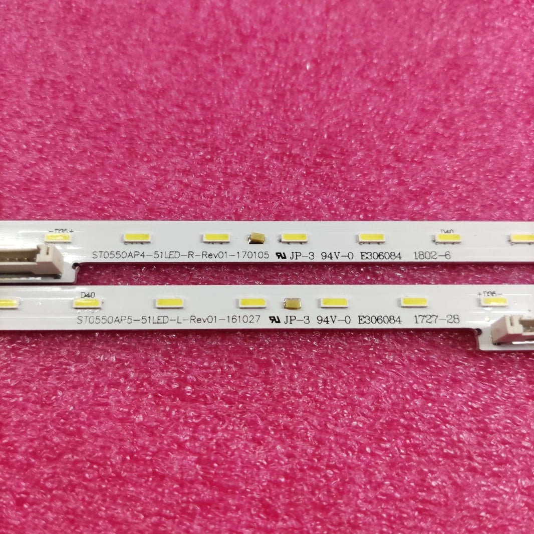 bande led blanc 51 diodes 600mm moderne connecteurs non visible