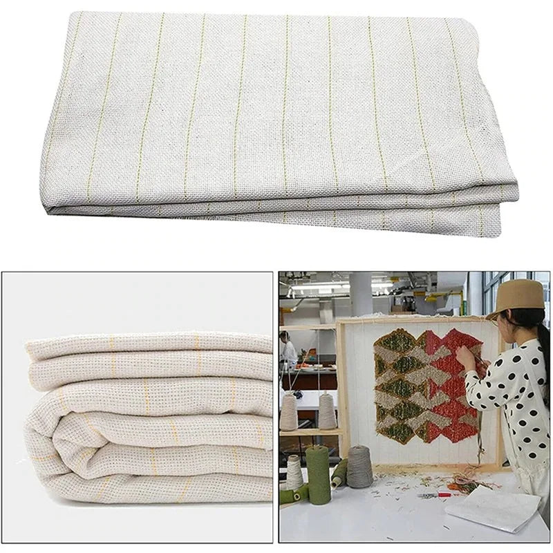 toile broderie rayée beige coton polyester antimicrobien control odeur tissu filet jaco Jacquard bricolage