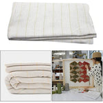 toile broderie rayée beige coton polyester antimicrobien control odeur tissu filet jaco Jacquard bricolage