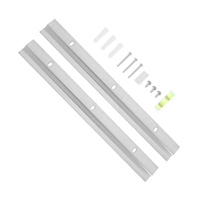 Kit de suspension français en métal argenté pour miroir