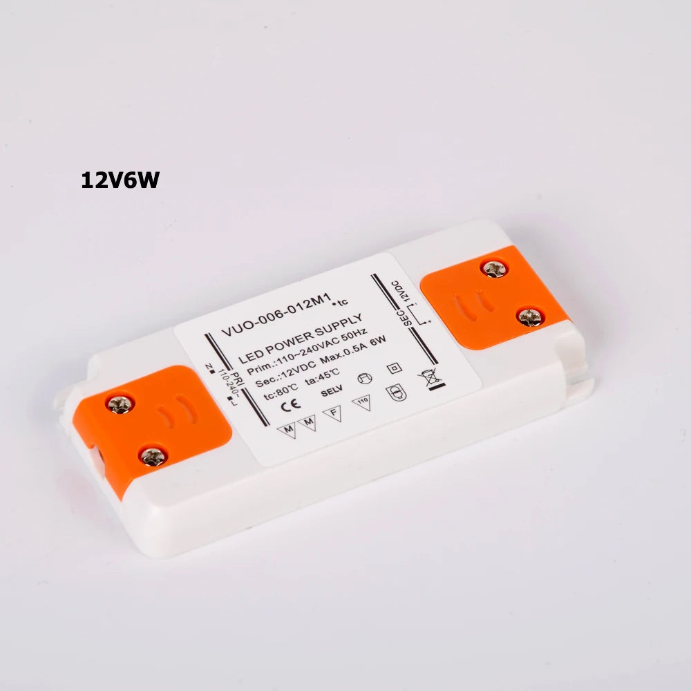 transformateur led ultrafin 12v 24v blanc orange moderne terminal blocks 12w 15w 30w 50w