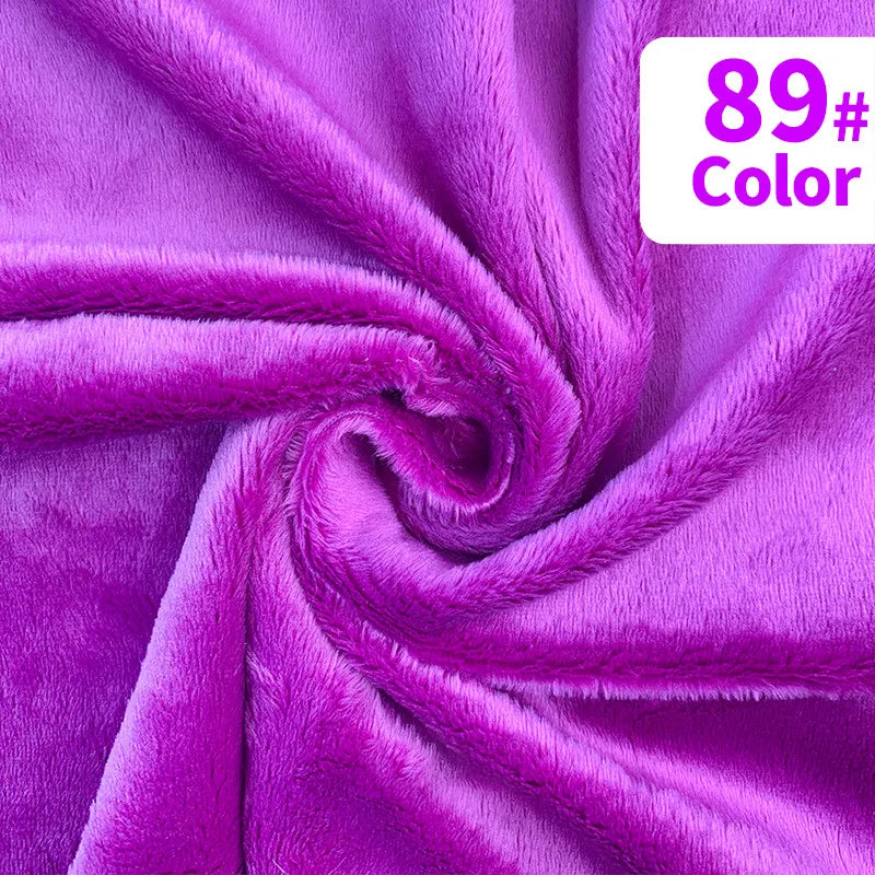 tissu velours doux violet rose blanc moderne confortable peluche respirant bricolage artisanat décoration