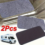 tapis porte rv gris noir antidérapant pratique uni extérieur camping voiture