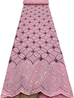 tissu brodé géométrique bleu clair noir vert rouge rose violet ajouré cérémonie mariage femme