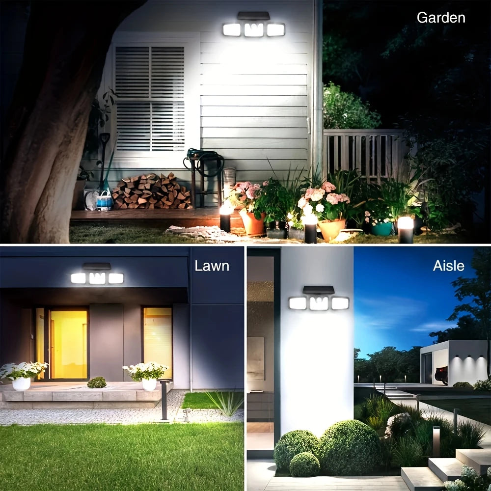 lampe solaire murale ip55 led noir blanc panneaux solaires capteur mouvement contemporaineextérieur