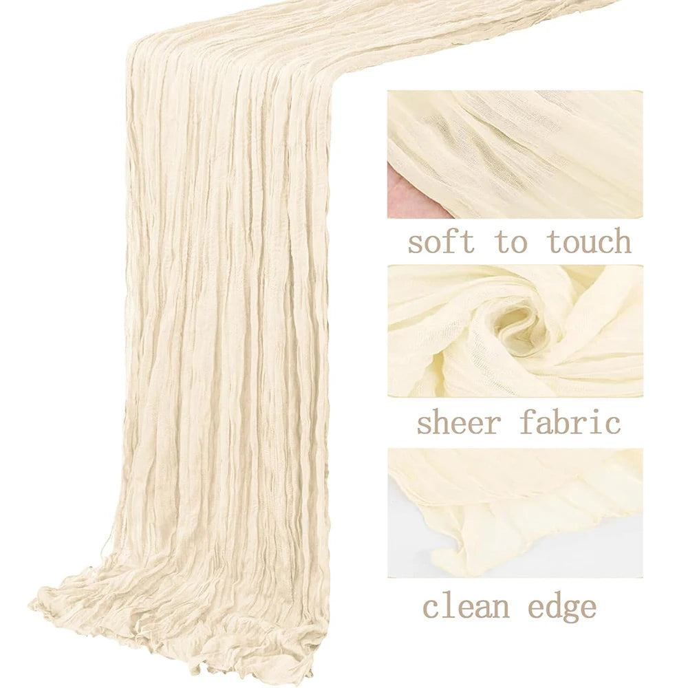 serviette table beige froissée décoration élégante maison mariage réception anniversaire boho rustique festive