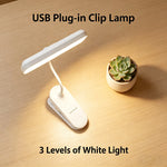 lampe pince usb blanc moderne interrupteur tactile flexibilité led 5v cem rohs