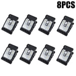 lampe poche led solaire clip noir moderne autoéclairante campingextérieur