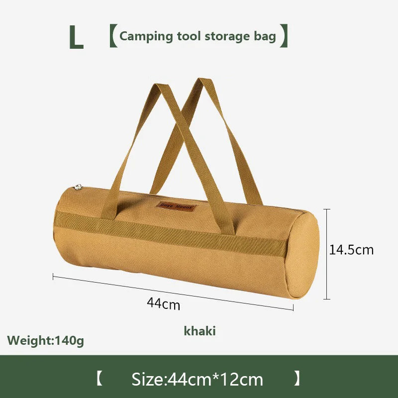 sac main khaki vert armée noir toile épaisse pratique robuste poignées amovibles campagne outils