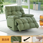 fauteuil relax moderne simili cuir gris orange beige vert ergonomique salon
