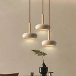 suspension lumineuse moderne pierre beige brun clair texture granuleuse minimaliste intérieur chambre salon étude