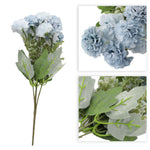 décoration mariage fleurs artificielles soie bouquet table intérieur centre decoration bleu rose blanc vert