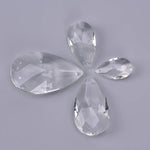 pendants cristal goutte facettes transparents modernes 38mm 50mm 63mm 76mm