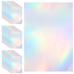 autocollants holographiques papier bleu argent brillants motifs géométriques modernes 10 feuilles