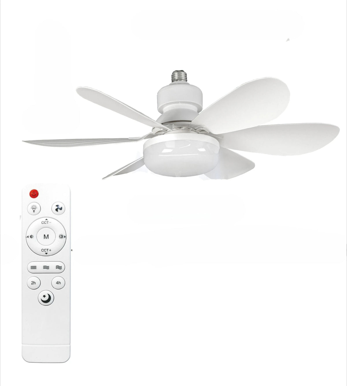 ventilateur lumière intégrée télécommande pales multicolores moderne minimaliste chambre cuisine