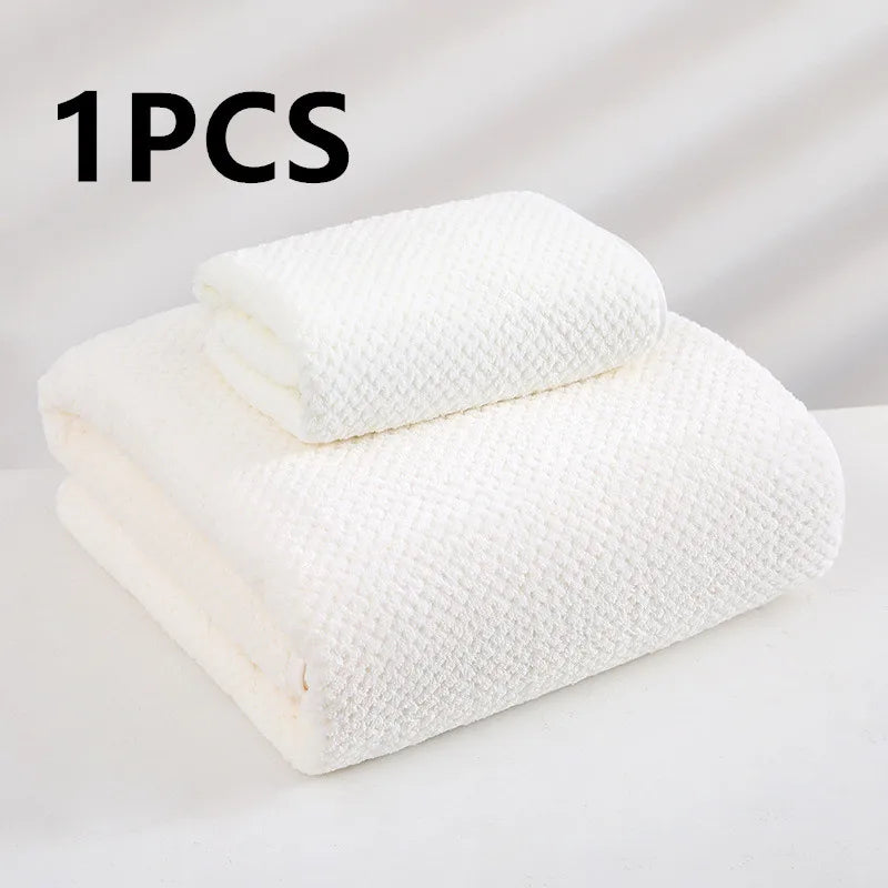 serviette bain microfibre séchage rapide motif points couleurs gris rose blanc bleu clair douce