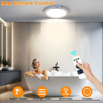 plafonnier led blanc moderne aimanté télécommande charge usb 24w flux luminescent 60249