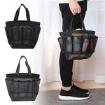 sac bain trousse toilette polyestère multiple poches transparent utilitaire voyage salle bain