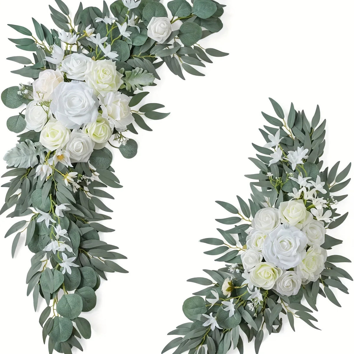 décorations florales mariage fleurs roses eucalyptus vert blanc anniversaire baby shower