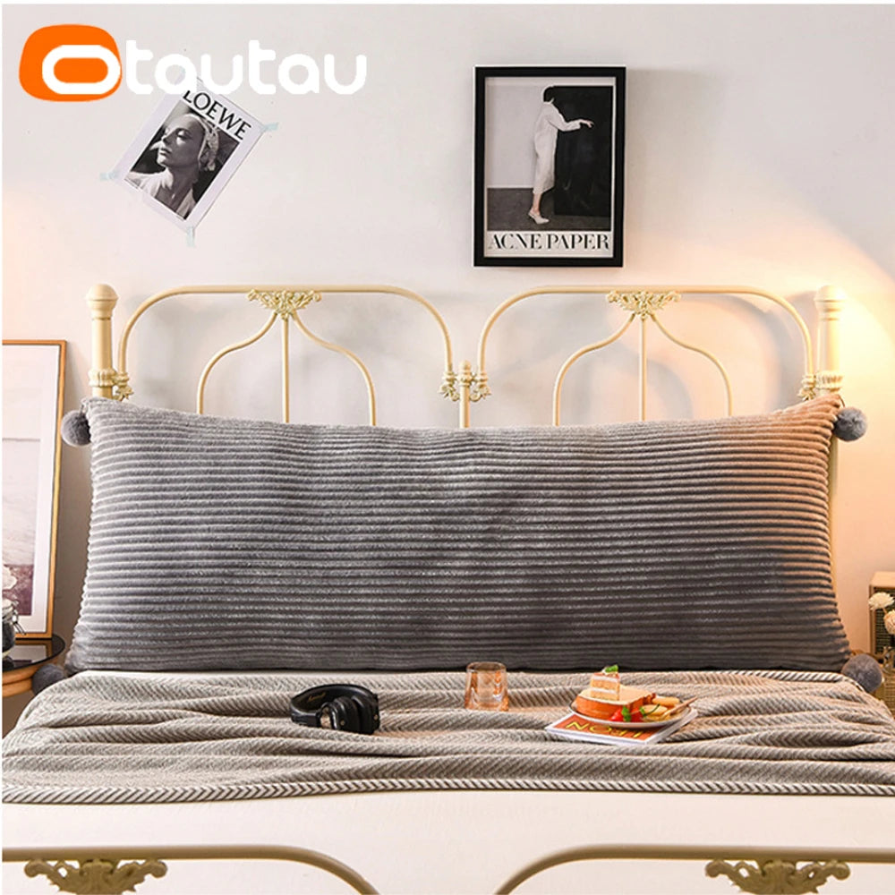 taies d'oreiller rayures beige simple décoratives maison hospitalière couverture 100x50cm 120x50cm 150x50cm 180x50cm 200x50cmwashablezipper