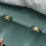 fixateur draps transparent vert foncé clip housses couette moderne diamants texturé lisse brillant