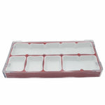 boîte rangement transparente pièces montre compartiments séparateurs pratique moderne espaces grandes petites dimensions clips