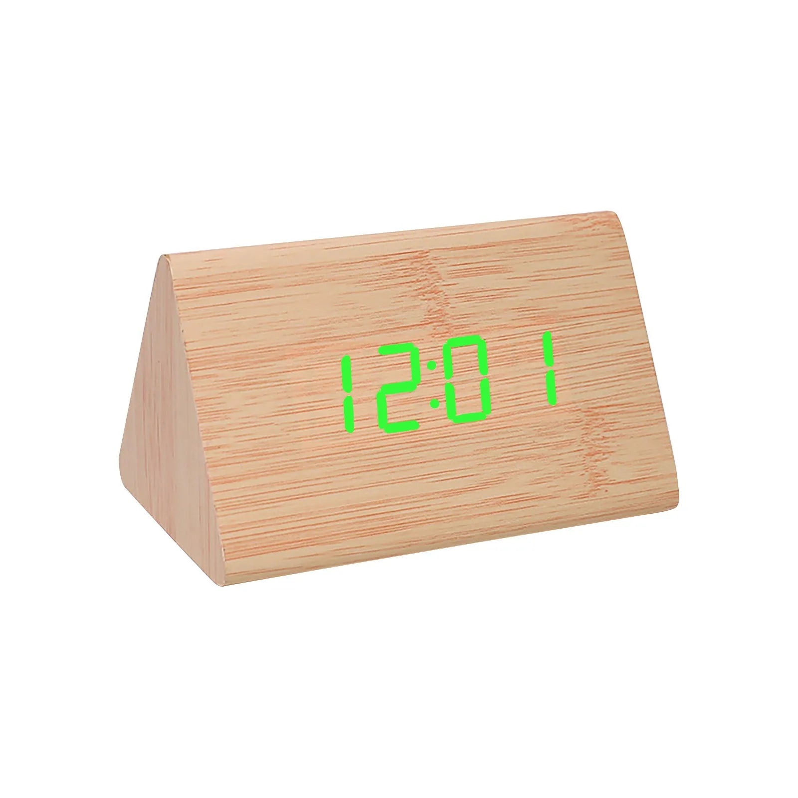 Réveil en bois dans différentes couleurs disponibles chez Ombre Interieur