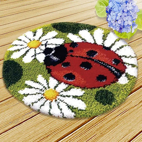 kit crochet tapis animaux chat chien ours fleurs motif artisanal fait main diy
