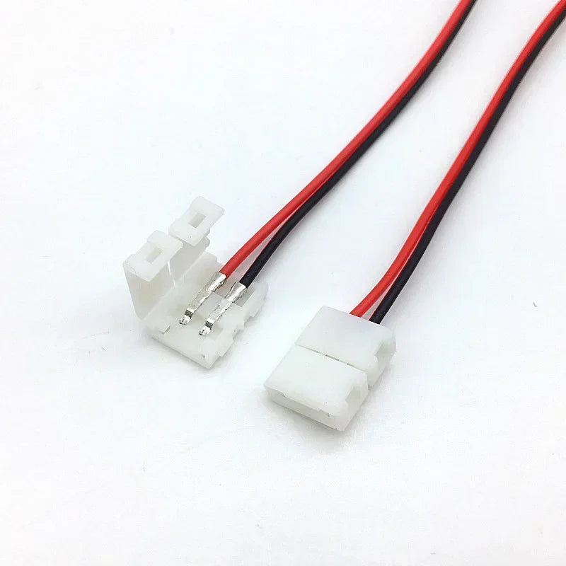 connecteurs led 20 pièces 10mm 8mm blanc rouge noir adhésifs modernes pratique pcb