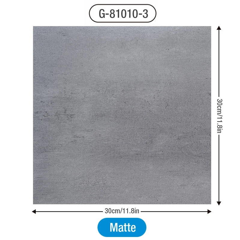 autocollants sol marbre blanc gris moderne adhésifs pvc 30x30cm pack 12 pièces