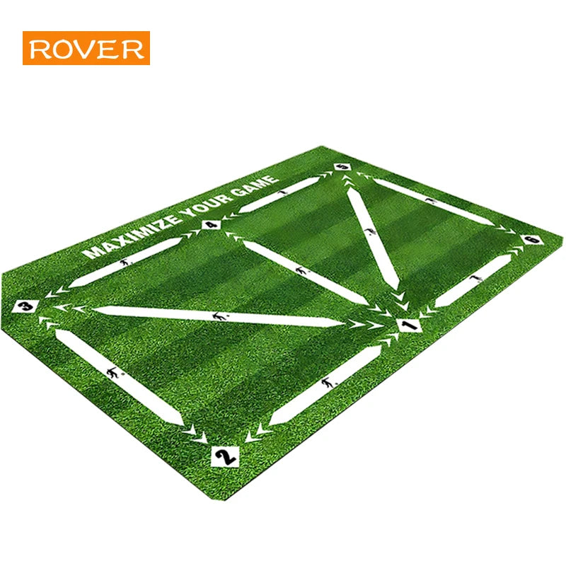 tapis entraînement football vert blanc noir terrain ballons didactique pratiqueintérieurextérieur