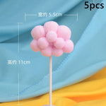 décoration gâteau licorne arc ciel nuages étoiles anniversaire enfant joyeux festif sixième troisième