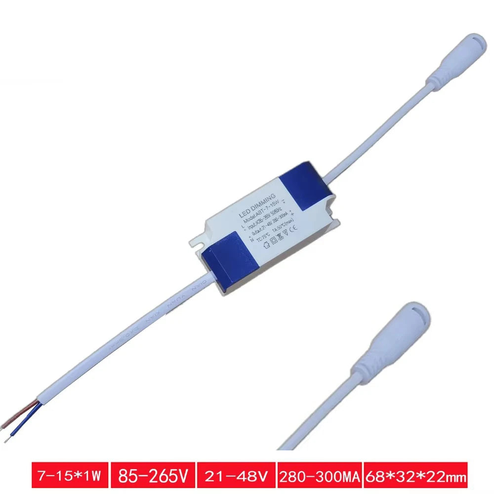transformateur led 120v 240v blanc bleu moderne 7w 24w 85v 265v 280ma