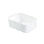 boîte rangement moderne poignées blanc beige bleu marine imperméable plastique