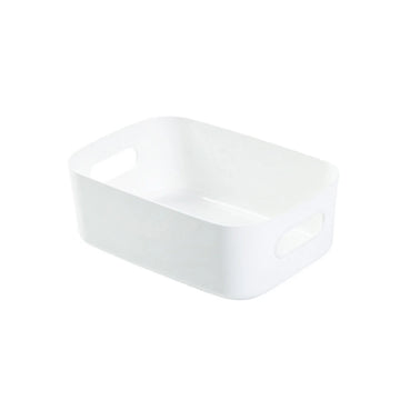 boîte rangement moderne poignées blanc beige bleu marine imperméable plastique