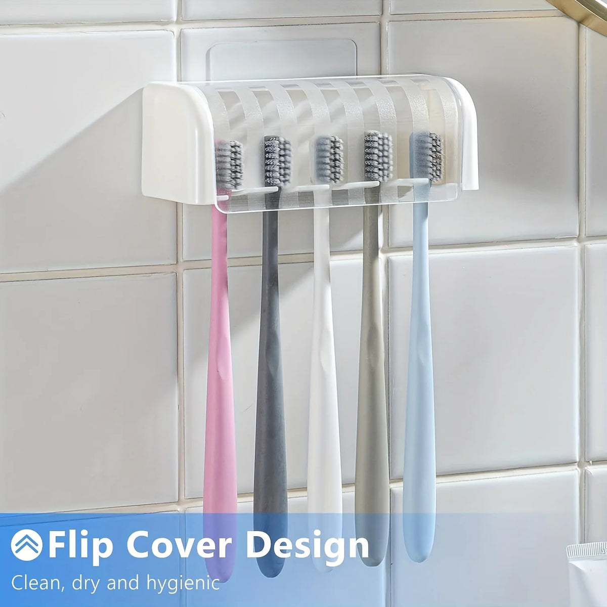porte brosse dents adhésif moderne blanc rose gris bleu clair texture lisse pratique