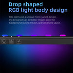 barre lumineuse led rgb écran pc noir bleu violet rose vert moderne clips contrôle