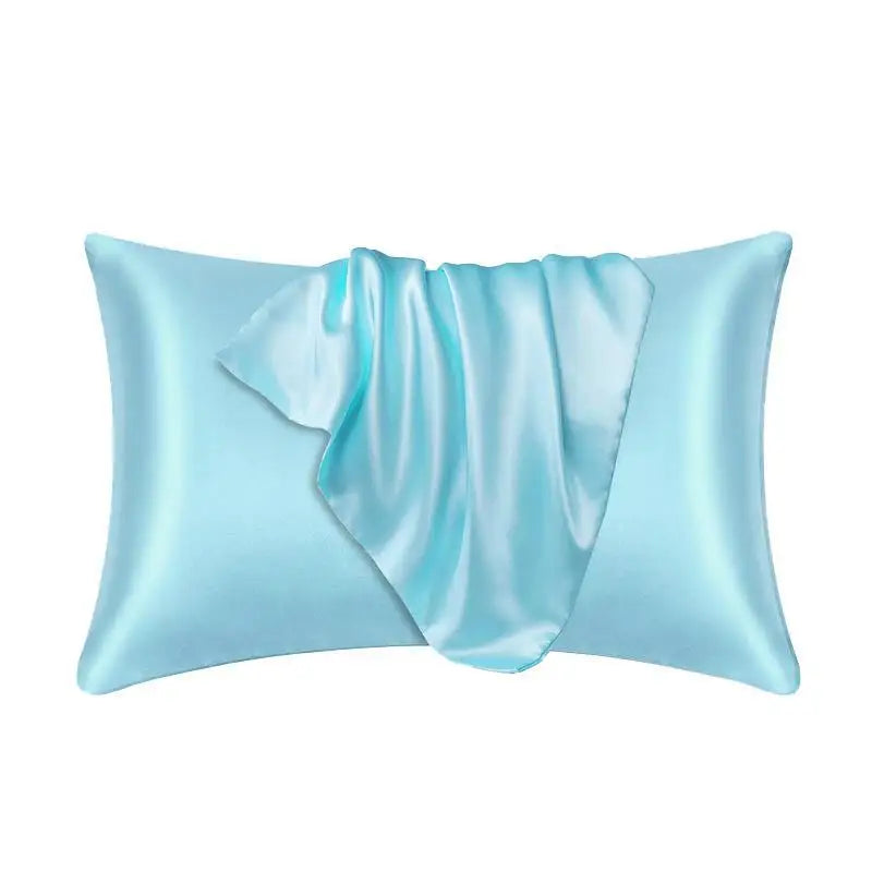 taie d'oreiller soie satinée moderne housse coussin décorative chambre coucher