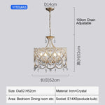 lustre cristal doré filigrane classique lumières suspension chaines e14
