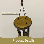 cloches vent clochette artisanale bronze papillons poissons suspendus décor intérieurextérieur ornement métallique plateau bois