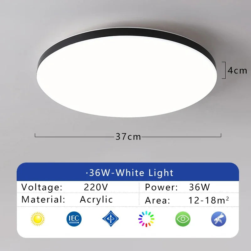 lampe led moderne blanc 23cm 30cm 37cm opacité minimaliste éclairage quotidien