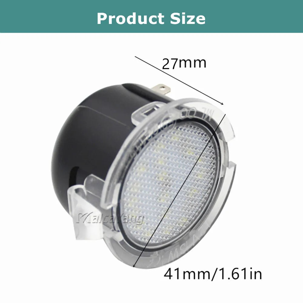 lampe voiture led moderne adhésive noir blanc transparent 2400lm 12v