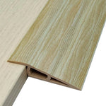 profil seuil adhésif pvc imitation bois marron foncé beige clair brun clair contemporain 1m