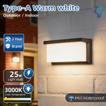 lampe murale led moderne ip65 étanche noir blanc 2492000lm 85265v