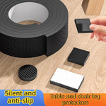 protège pieds adhésifs silicone texturé noir moderne mobilier tables chaises canapés protection sol maison