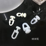 nano roues blancs opaques rideaux minimaliste accessoires fixation plastique