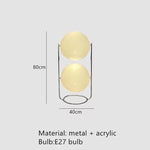 lampe sol moderne blanc chrome sphères translucides pied circulaire base circulaire