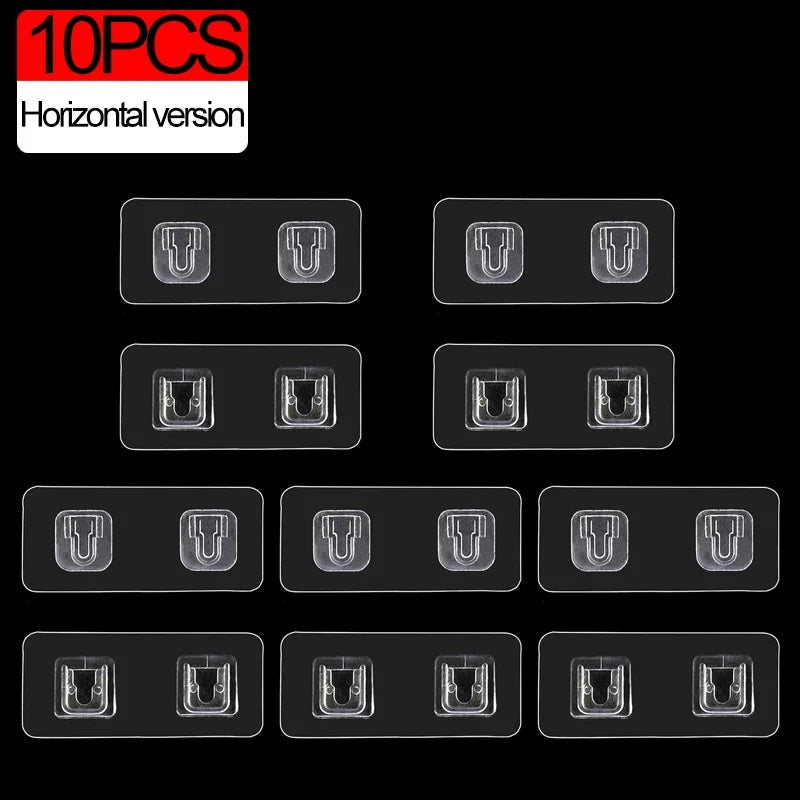 adhésifs blancs multi usages 10 pièces organiseur moderne prise électrique support cuisine blanc