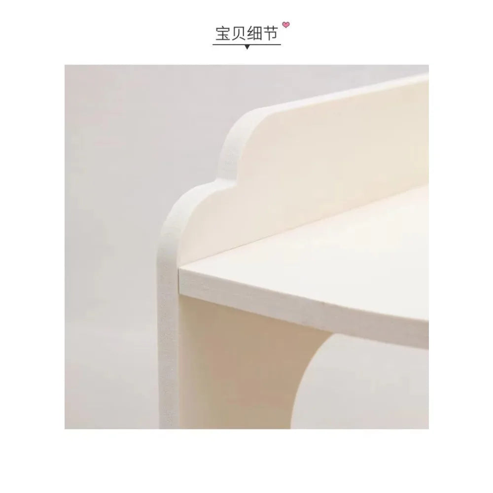 meuble d'angle blanc moderne tablettes rangement chambre lisse réutilisable adultes