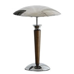 lampe table moderne bois fer marron clair sans ombre alimentation électrique 90 260V